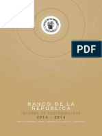 Informe de sostenibilidad 2013 2014 Banco de la República