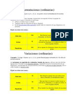 Permutaciones y Combinatoria