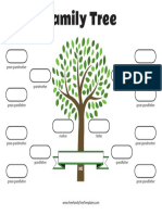 4th Generation Family Tree Color PDF