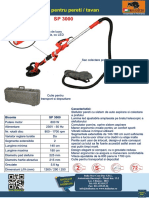 SP 3000 Slefuitor Pentru Pereti Tavan PDF