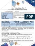 Activities Guide and Evaluation Rubric - Pre Task - Introduction