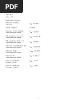 Generator HRG Calculations