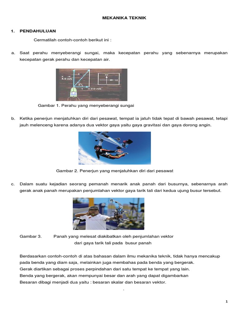 Besaran Vektor dan Skalar dalam Mekanika | PDF | Metode & Bahan Ajar ...