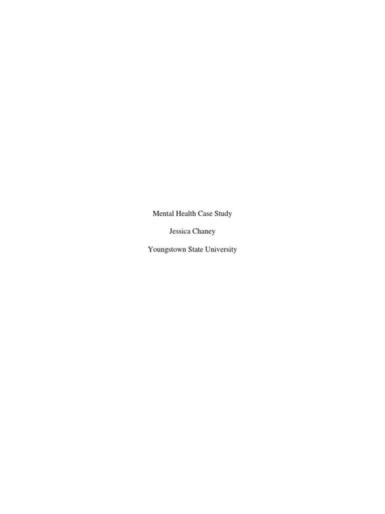 Mental Health Case Study | PDF | Bipolar Disorder | Mental Disorder