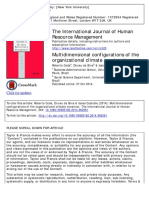 Multidimensional Configurations of The Organizational Climate Construct PDF