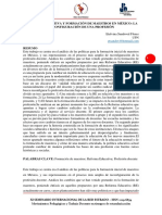 Reforma Educativa y Formacion Docente PDF