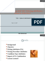 While Working On SAP SD Pricing Attributes - What Is WRONG?