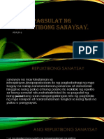 Pagsulat NG Repliktibong Sanaysay
