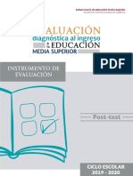 Instrucciones para resolver evaluación diagnóstica