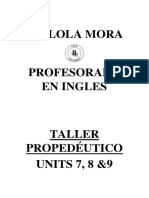 IES Lola Mora 2019 Cuadernillo Units 7 8 and 9