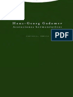 Gadamer Hans Georg - Acotaciones Hermeneuticas.pdf