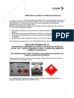 Boletin Técnico #13 - Gas Licuado de Petroleo - Recomendaciones para Choferes