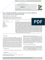 Lazy, Not Biased - Susceptibility To Partisan Fake News Is Better Explained by Lack of Reasoning Than by Motivated Reasoning