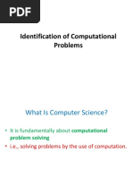 Identification of Computational Problems