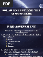 Solar Energy and The Atmosphere