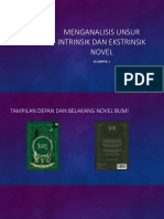 Unsur Intrinsik Ekstrinsik Novel Bumi-Tere Liye