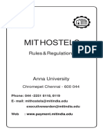 MIT Hostel Rules & Regulation PDF