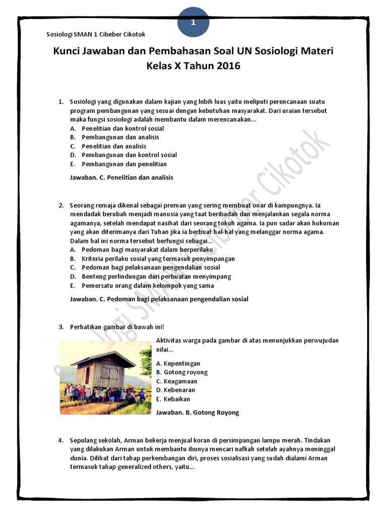 Kunci Jawaban Soal Un Tahun 2016 Guru Galeri