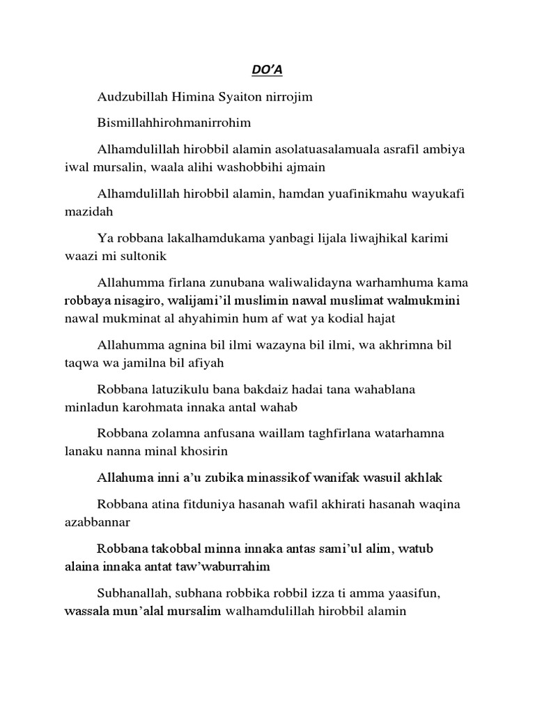 Islamic Prayer and Supplication | PDF | Religion & Spirituality