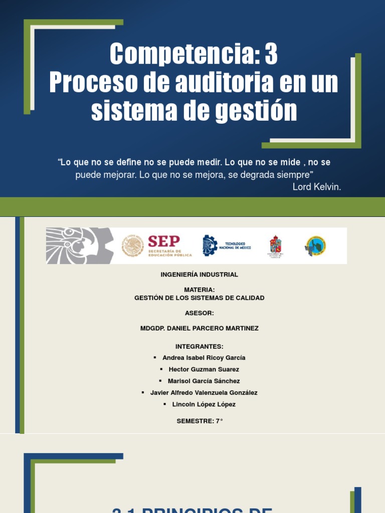 Proceso de Auditoria en Un Sistema de Gestión de La Calidad | PDF ...