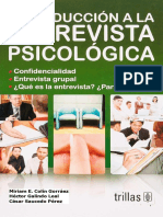 Introducción ENTREVISTA PSICOLÓGICA