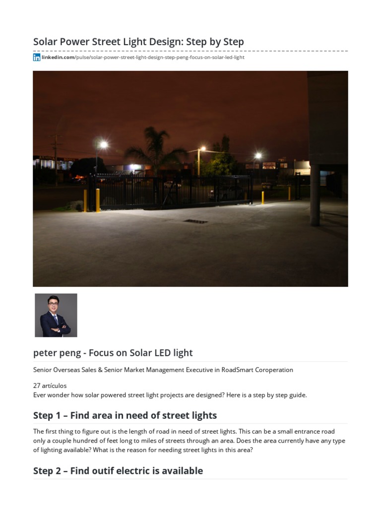 Step Guide to Designing Successful Solar Powered Street Light ... Circuit Diagram