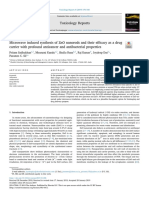 Microwave induced synthesis of ZnO nanorods and their efficacy as a drug carrier with profound anticancer and antibacterial properties