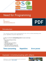 001 Need for Programming