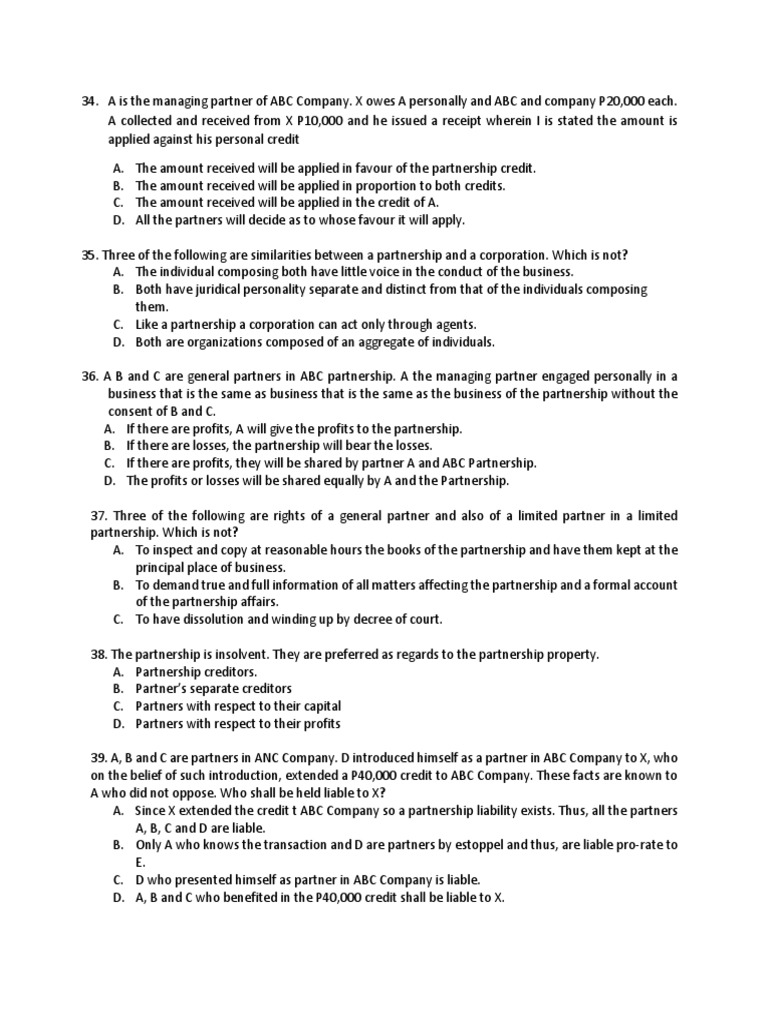 LAW General Partnership Partnership