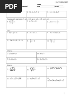 Geometry Packet Test Review