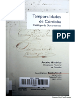 Temporalidades de Córdoba - Catálogo de Documentos
