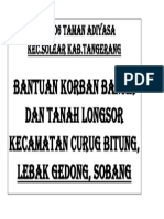 Bantuan Korban Banjir