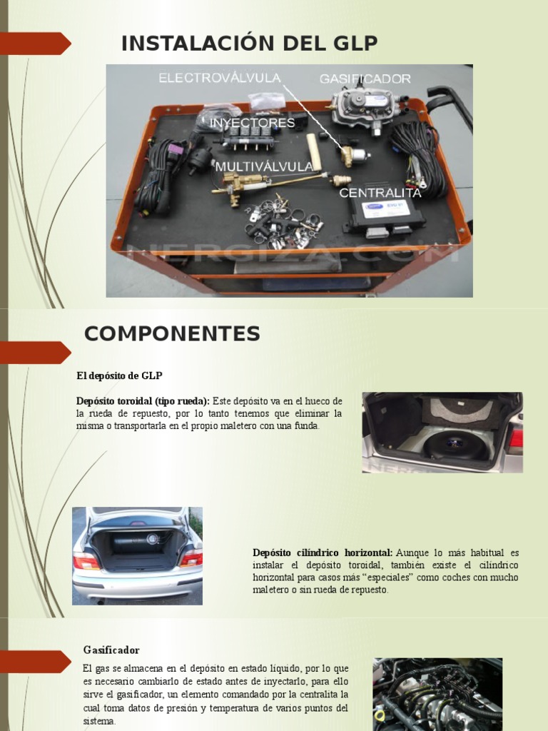 Instalación y componentes del GLP automotriz | PDF | Vehículos ...