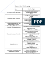 Expense Object DBM Grouping