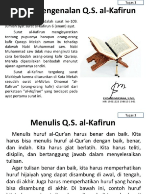 Download 66+ Contoh Surat Al Kafirun Tergolong Dalam Surat Gratis