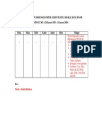 Jadwal Kegiatan MG 4