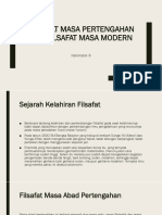 Filsafat Masa Pertengahan Dan Filsafat Masa Modern