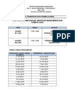 Jadual Pelaksanaan Aktiviti Kokurikulum