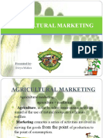 Agricultural Marketing: Presented by