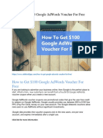 Google Adword Voucher