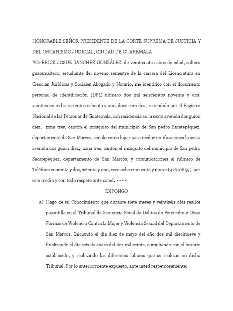 Solicitud Examen Oj Guatemala Gobierno