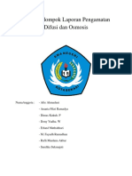 Tugas Kelompok Laporan Pengamatan Difusi dan Osmosis