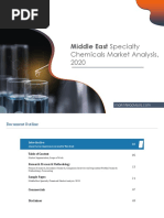 MarkNtel - Middle East Specialty Chemicals Market Analysis 2020 - Sample PDF