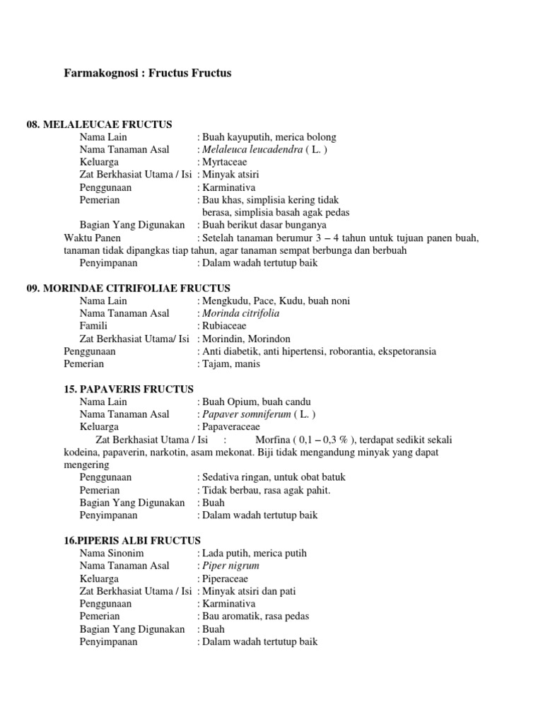 FRUCTUS | PDF