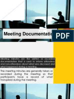 Meeting Documentation