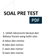 SOAL PRE TEST Belajar Bersama HMKG