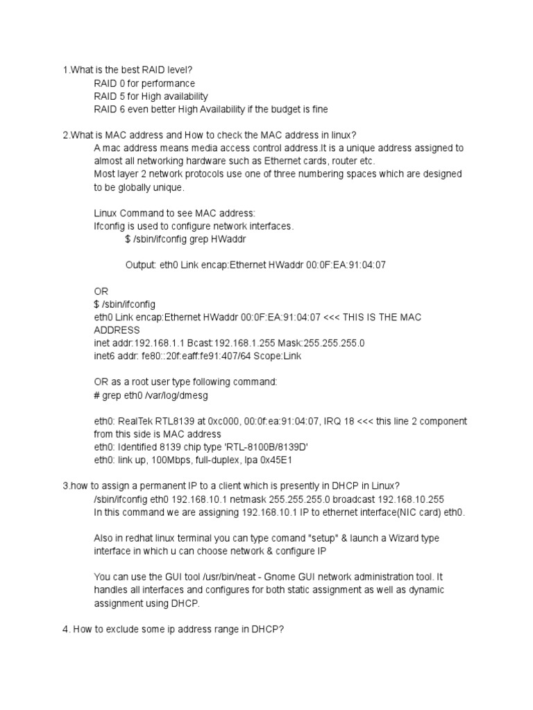 Linux Networking and System Management Guide | PDF | Computer File ...