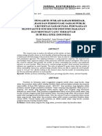 Kajian Pengaruh Saham Terhadap Return Perusahaan PDF