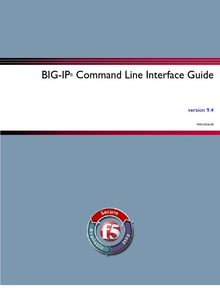 Big-Ip Command Line v94 | PDF | Hypertext Transfer Protocol | Load ...