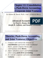Chapter 11 Consolidation Theories, Push-Down Accounting, and Corporate Joint Ventures